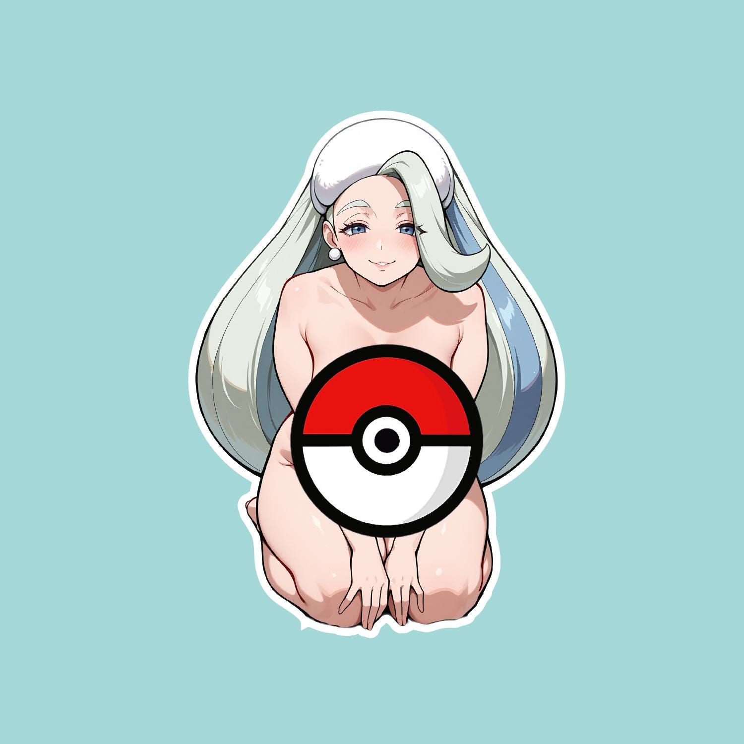 Sexy NSFW 3.75" Inch Melony Trainer Pinup Sticker, 4" Die Cut, Vinyl, Laminated