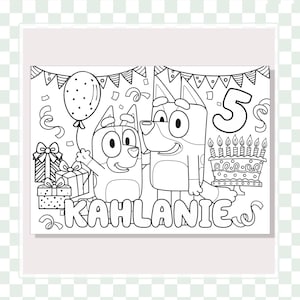 Bluey coloring pages - Etsy 日本