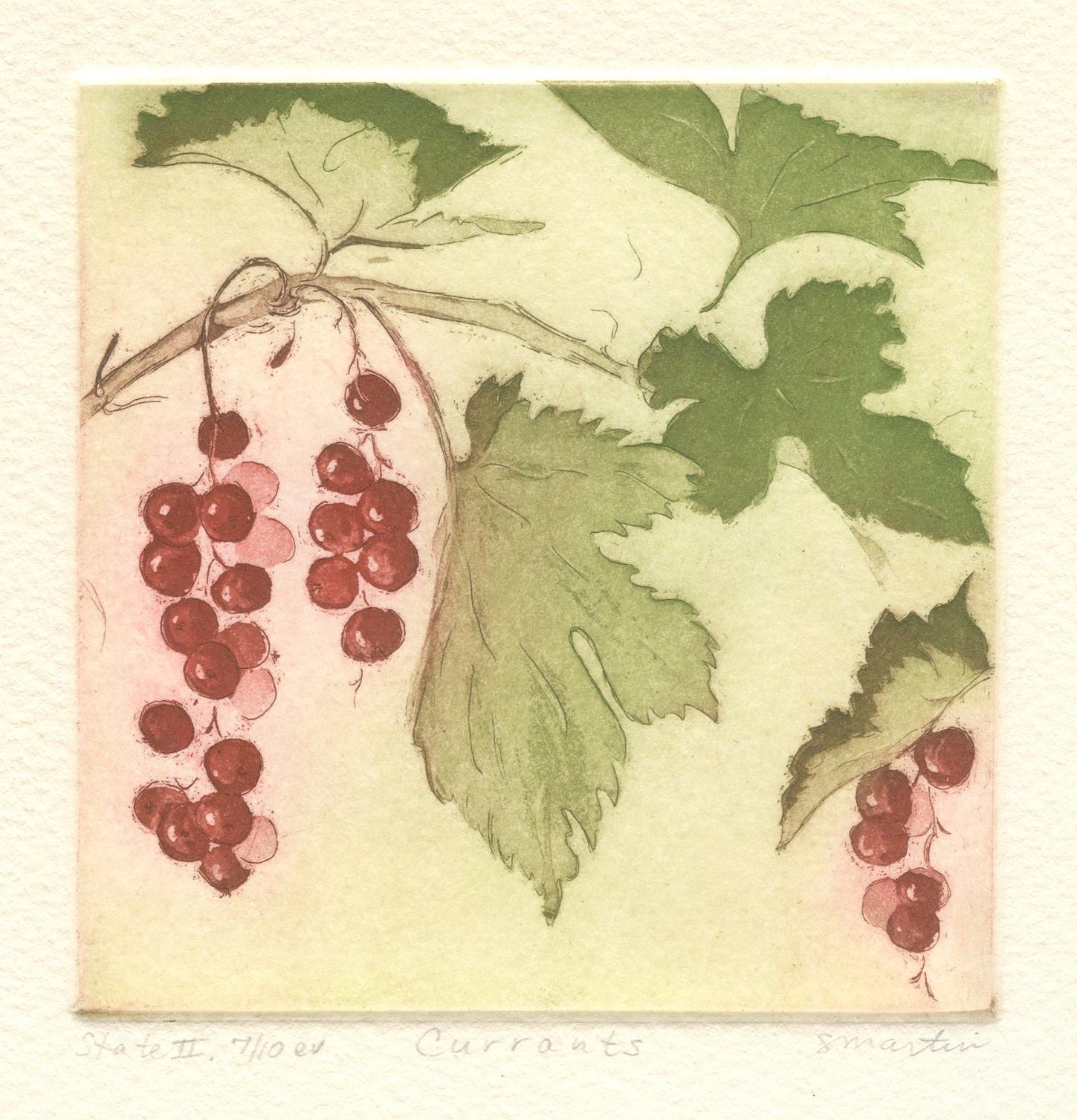 Red Currants, Original Fine Art Etching
