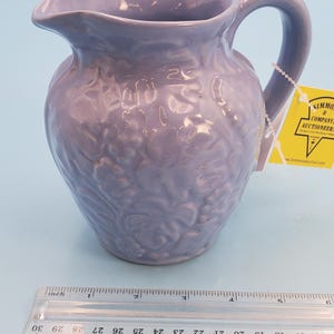 Uhl pottery #183 blue grape pitcher