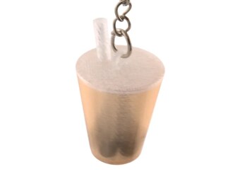 Boba Keychain Bouncing Pearls Fidget Miniature Fun Drink Cup Design