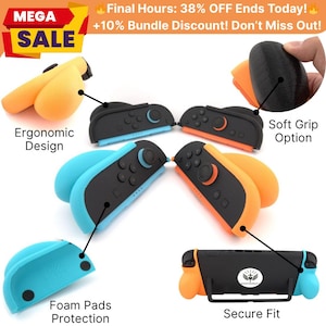 Sancticraft™ Grip Pro compatible with Nintendo® Switch™ 2 Joy-Con™ 2 Ergonomic Comfort