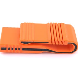 Emergency Clip-On Safety Whistle – High-Decibel, Dual-Tone Signal with Rugged Grip – Bright Orange, USA-Made – For Outdoor Use