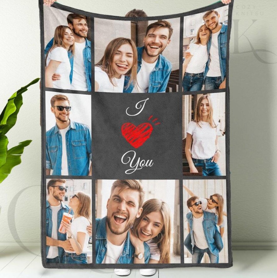 I Love You Gift for Couple, Personalized Girlfriend Gift, Custom Photo ...