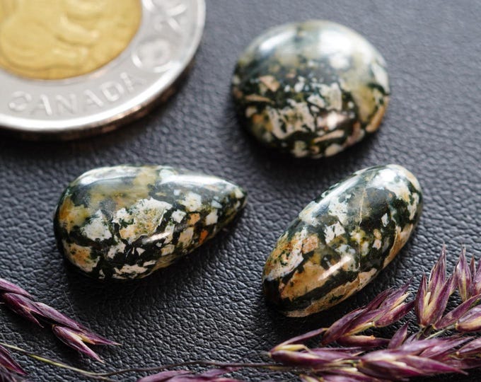Set of 3 Dallasite Cabochons