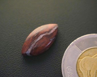 Marquise Canadian Red Jasper Cabochon