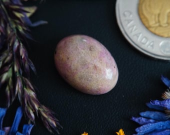 Oval Canadian Rhodonite Cabochon