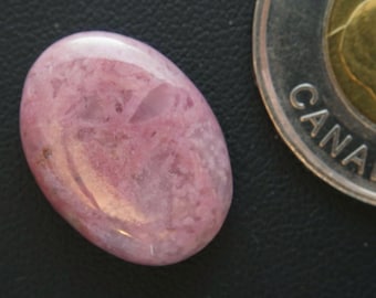 Oval Canadian Rhodonite Cabochon