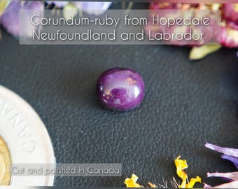 Pink Oval Canadian Corundum-Ruby Cabochon