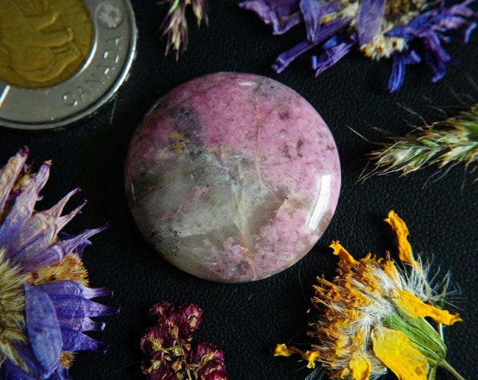 Round Rhodonite Cabochon