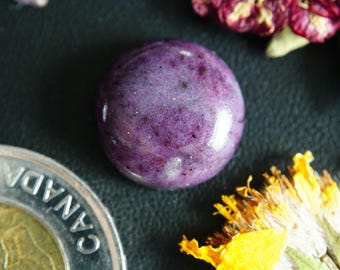 Round Canadian Corundum Cabochon