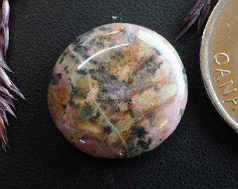 Round Rhodonite Cabochon