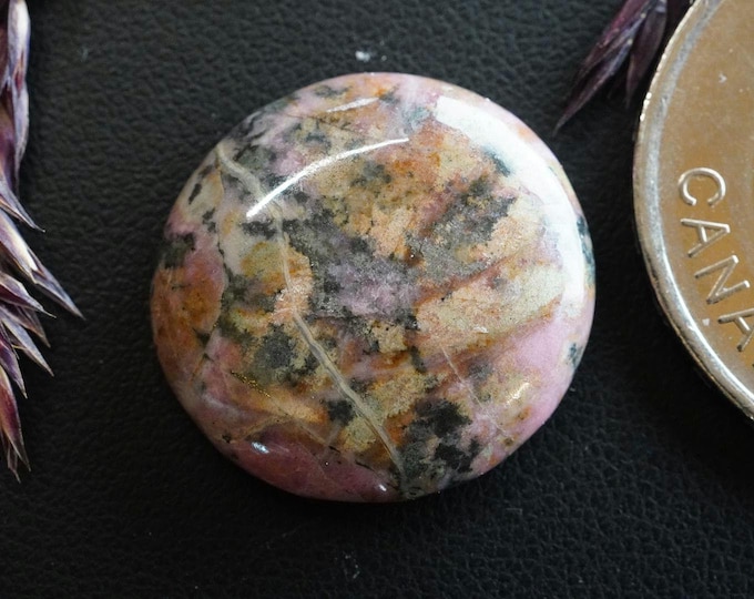 Round Rhodonite Cabochon