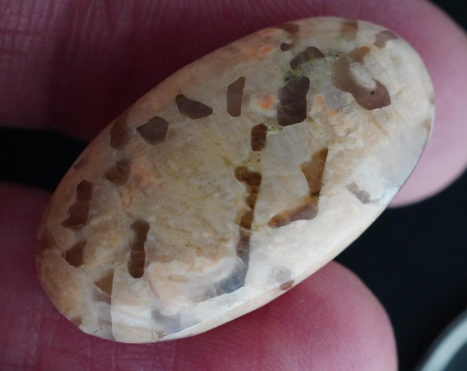 Oval Graphic Quartz in Feldspar Cabochon