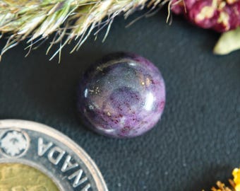 Round Canadian Corundum Cabochon