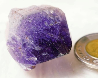 Canadian Amethyst Specimen With Spheroidal Inclusions