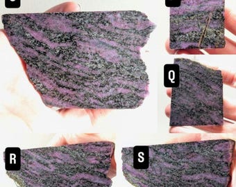 Select a Slab of Canadian Corundum-Ruby-Sapphire - Pink Colours