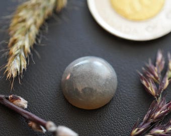 Round Moss Agate Cabochon