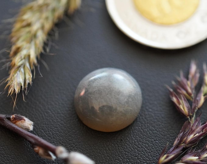 Round Moss Agate Cabochon