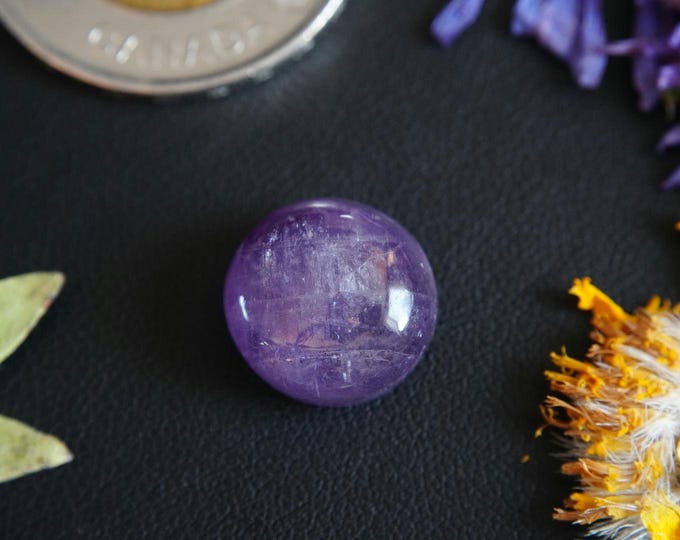 Round Amethyst Cabochon