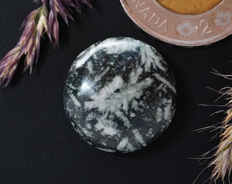 Round Flower Stone Cabochon