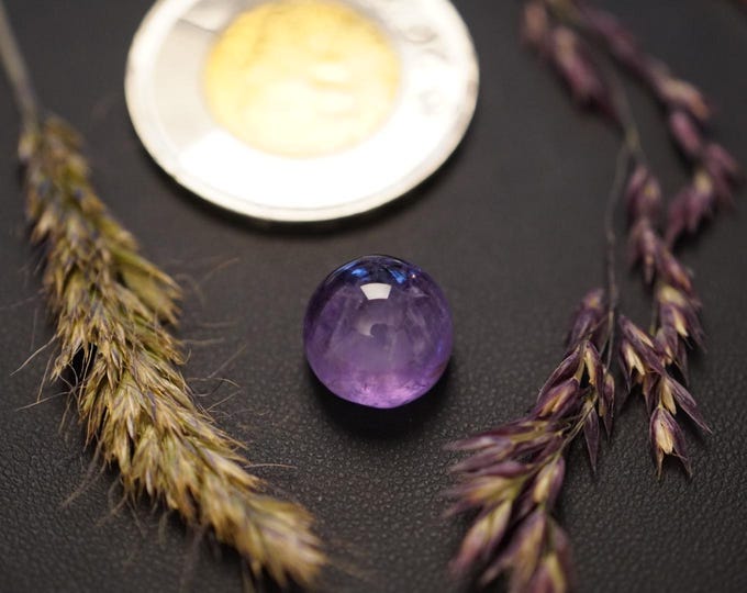 Round Amethyst Cabochon