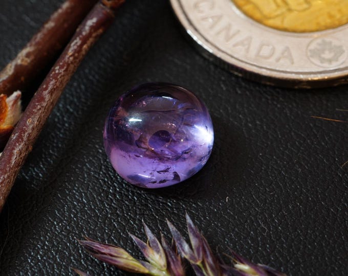 Round Amethyst Cabochon