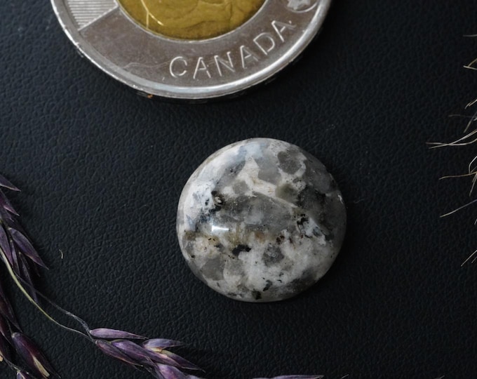 Round Heckmanite Cabochon