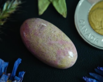 Oval Canadian Rhodonite Cabochon