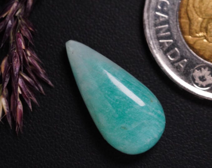 Pear-Shaped Amazonite Cabochon
