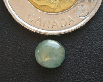 Round Canadian Aquamarine Cabochon