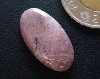 Oval Canadian Rhodonite Cabochon