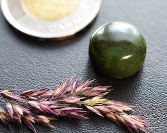 Round Nephrite Jade Cabochon