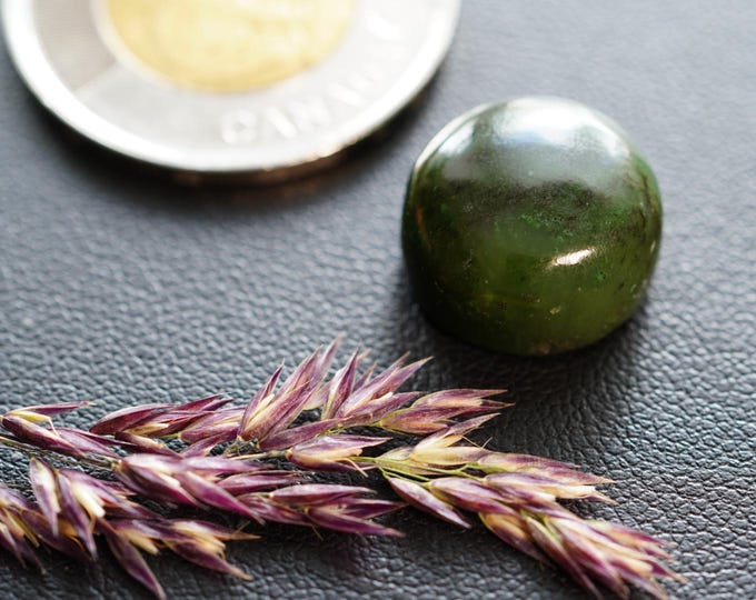 Round Nephrite Jade Cabochon