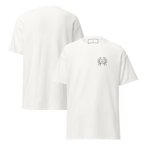 Cancer Zodiac T-shirt + gepersonaliseerd astrologisch rapport van 2 maanden | Gebaseerd op je geboortekaart | Gemaild pdf Klassiek uniseks T-shirt