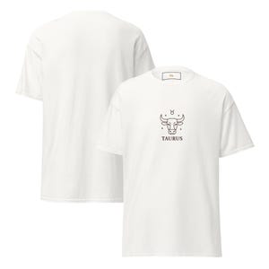 Camiseta del zodiaco Tauro + Informe astrológico personalizado de 2 meses / Basado en tu carta natal / PDF enviado por correo electrónico Camiseta clásica unisex