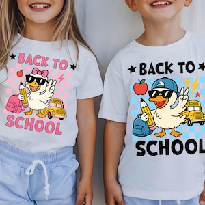 Custom Boy Girl Back To School Png Png, Kids Back To School Png, First Day Of School, School Goose png First Day png, 1st Day for Kids png