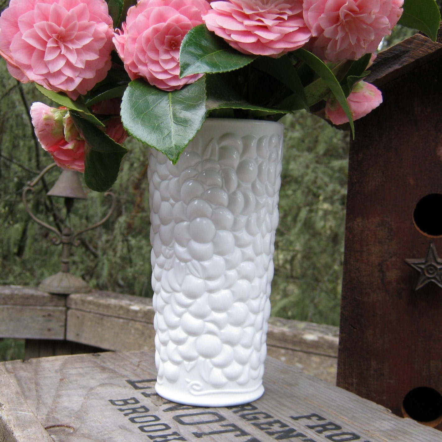 bubble vase white