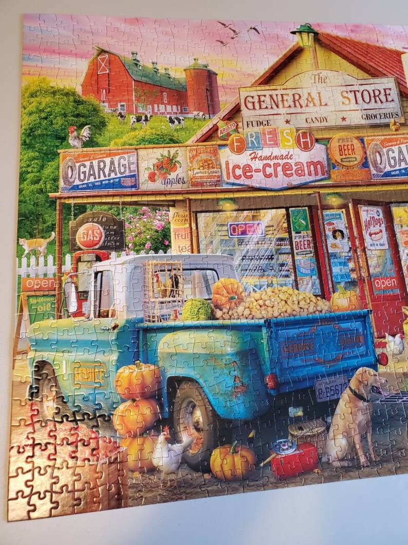 Country Store Puzzle 1000 Pieces Jigsaw Country Life Buffalo Etsy