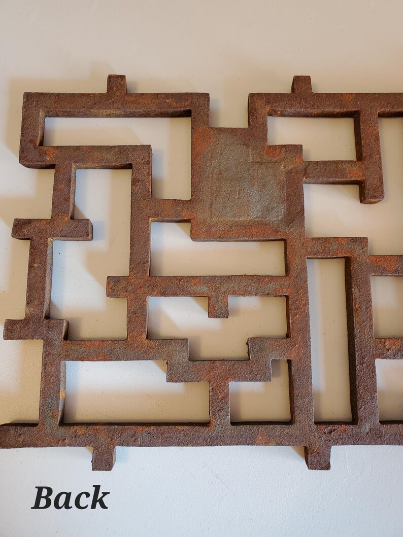 Architectural Panel, Decorative Ornamental Cast Iron, Primitive