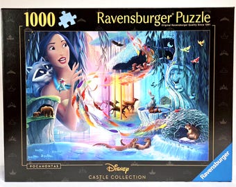 Ravensburger Disney Pocahontas Puzzle, 1000 Piece Jigsaw, Castle Collection, Native Indian, PRE-OWNED
