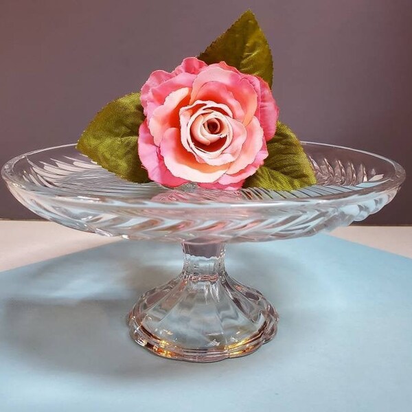 Crystal Cake Stand Etsy