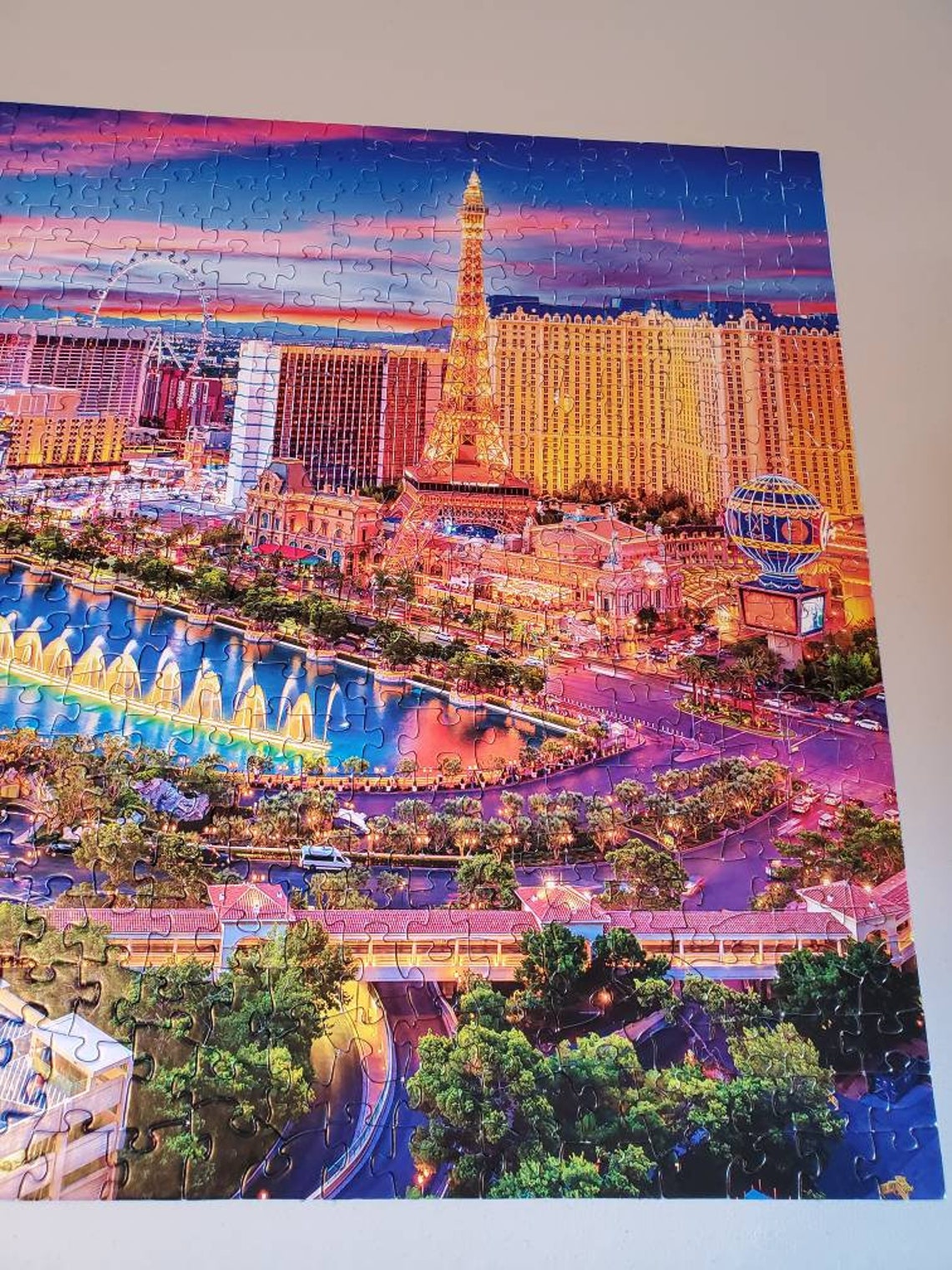 Las Vegas Strip Puzzle 550 Jigsaw Pieces Kodak Oak Hill Etsy