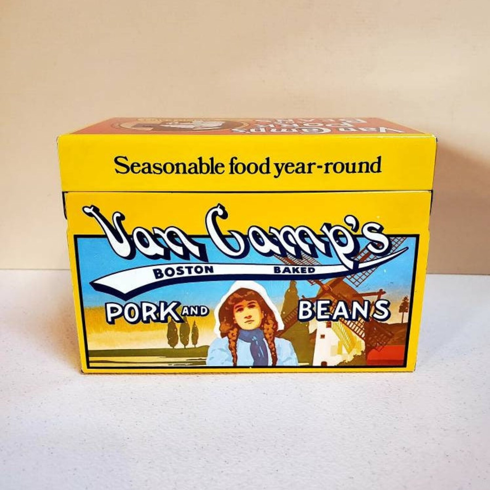 1986 Recipe Holder Vancamp's Pork and Beans Limited Etsy