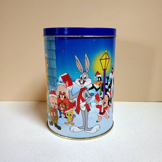 Bugs Bunny and Friends Christmas Tin, Brach's Jellies Canister, 1990  Collectible Oak Hill Vintage -  Canada