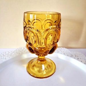 Amber Moon and Stars Goblet - Etsy