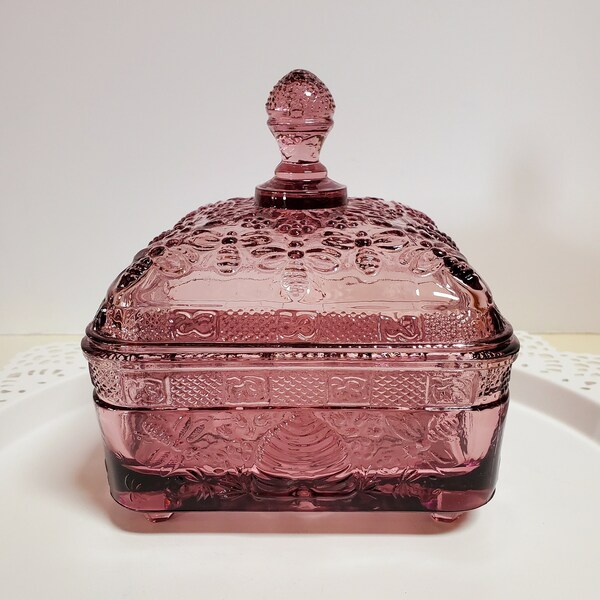 Purple Candy Dish Etsy