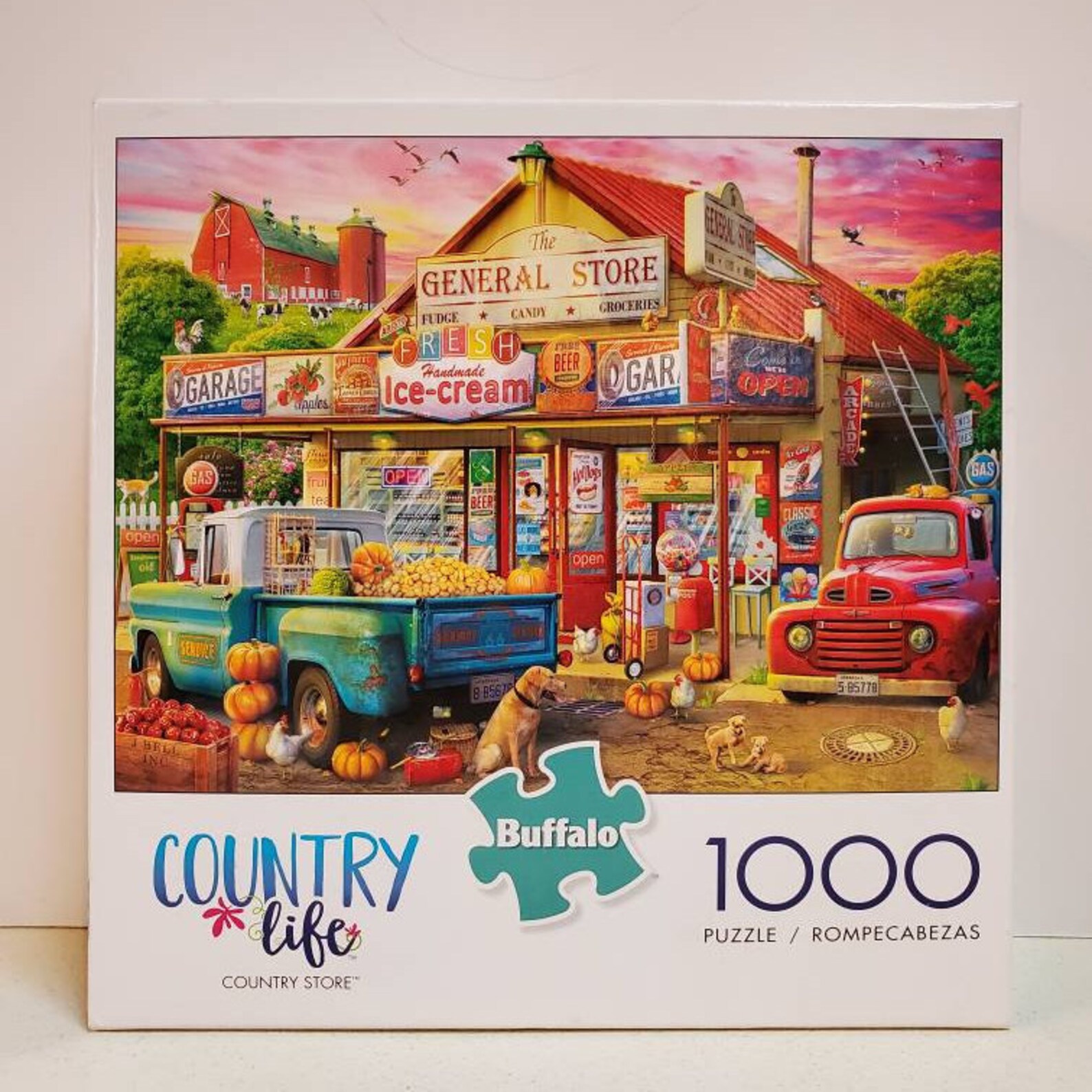 Country Store Puzzle 1000 Pieces Jigsaw Country Life Buffalo Etsy