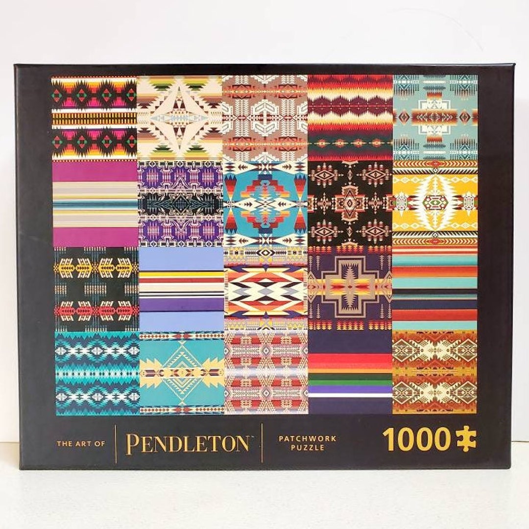 PENDLETON Patchwork Puzzle, 1000 Pieces Jigsaw, Collage Style Blankets