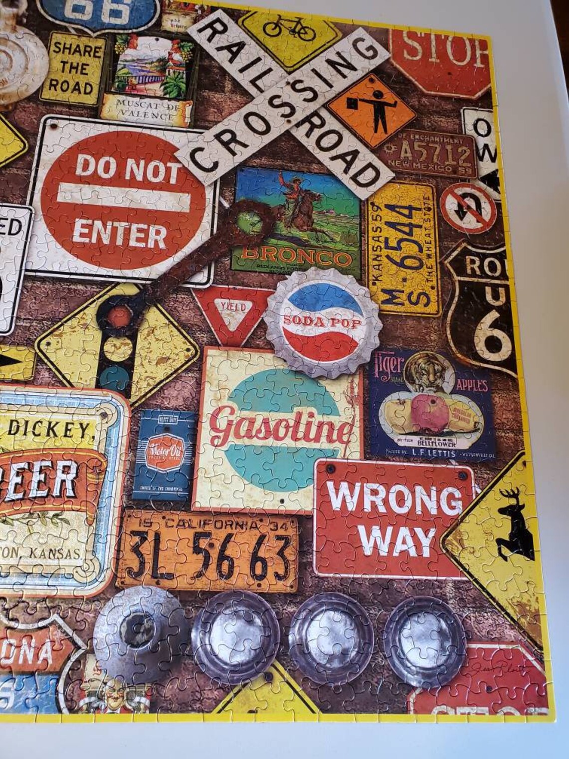 white mountain road trip puzzle